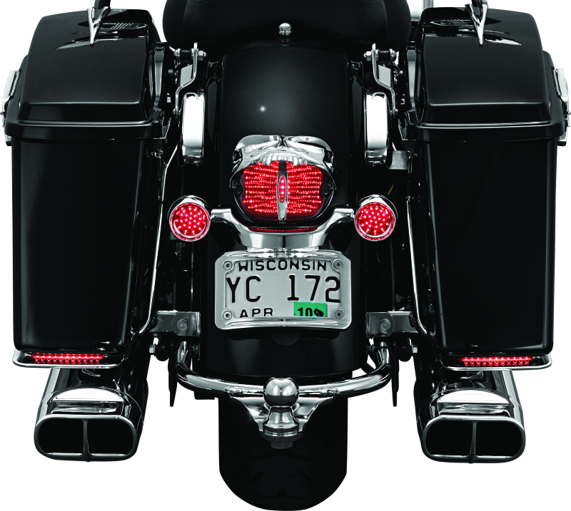 Kuryakyn 9009 Zombie Taillight Cover Chrome