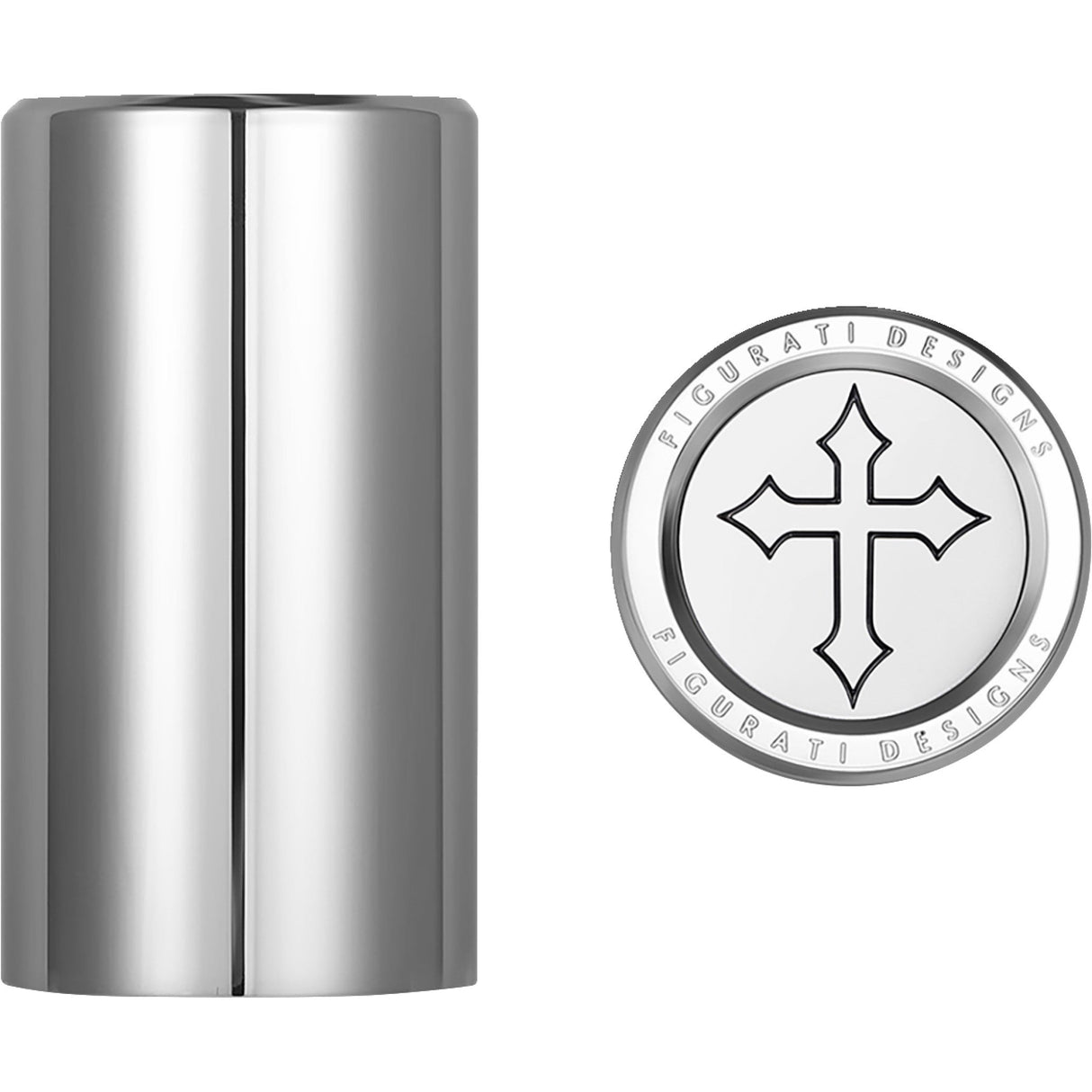 FIGURATI DESIGNS 3550-0347 FD41-DC-2545-SS Docking Covers cross - long - silver