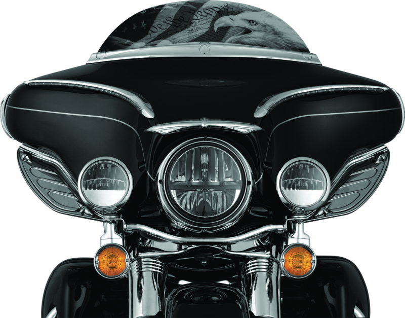 Kuryakyn 1108 Dragon Wing Air Deflectors Dark Smoke