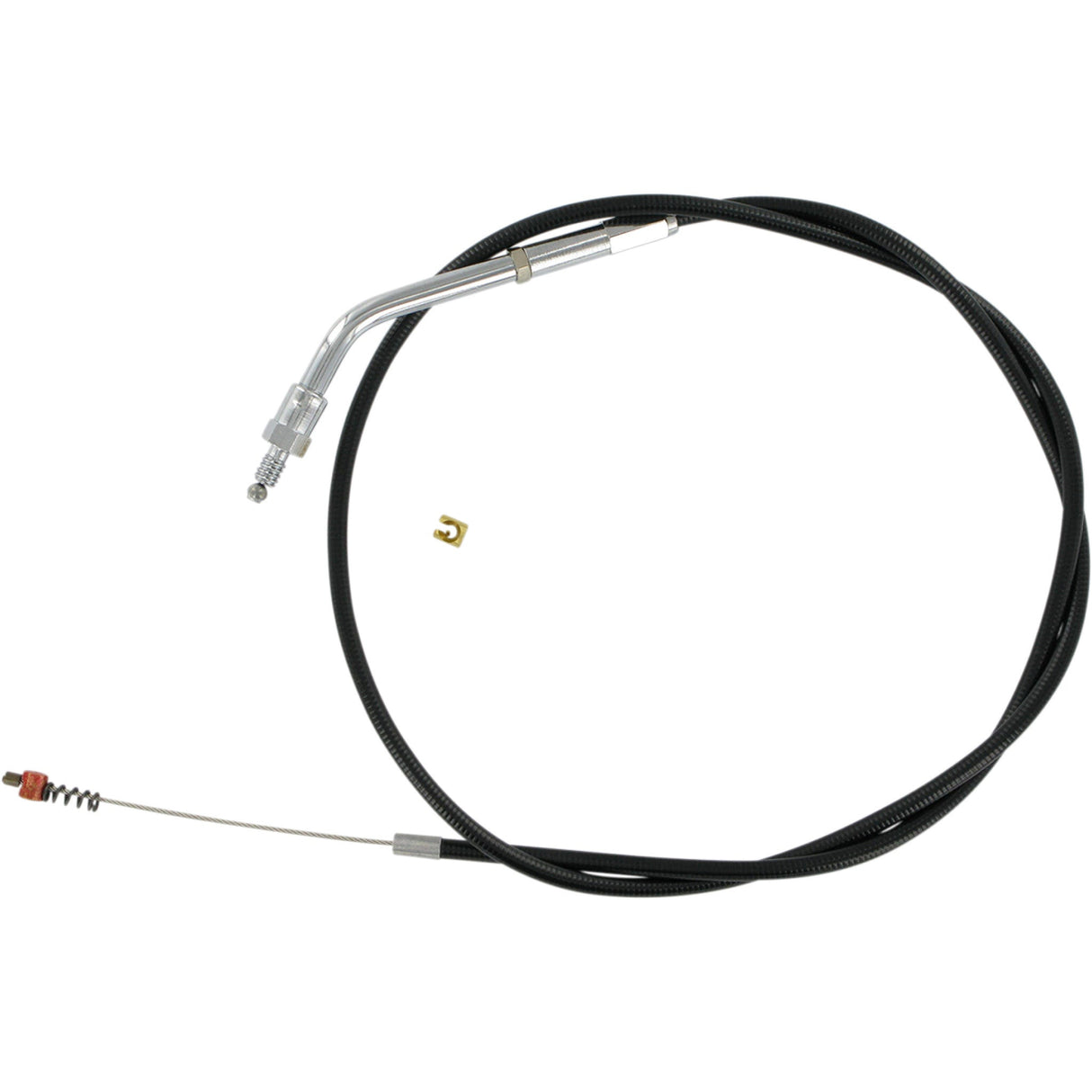 Barnett Black Vinyl Throttle Idle Cable 33" Length - 101-30-40024 For Harley Motorcycles 1981-1989