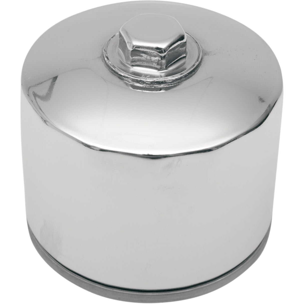 DRAG SPECIALTIES 0712-0006 Magnetic Ring Oil Filter with nut - chrome - 2-1/4"