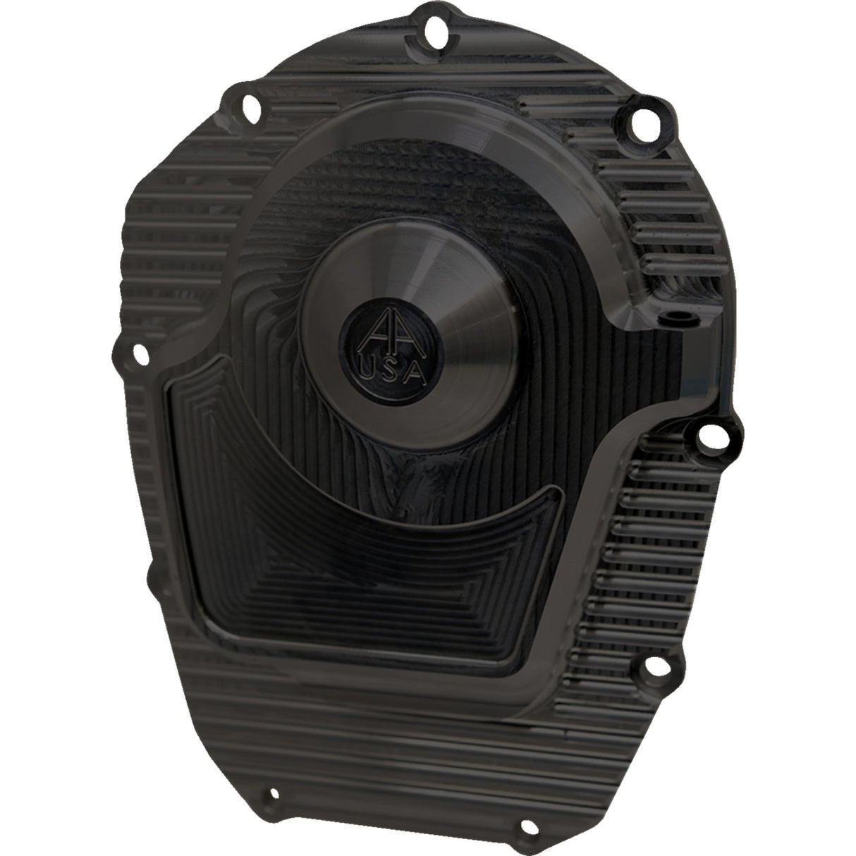 Alloy ART Comp Cam Cover Black Finned M8 - M8CCC-2 For Harley Motorcycles 2017-2024