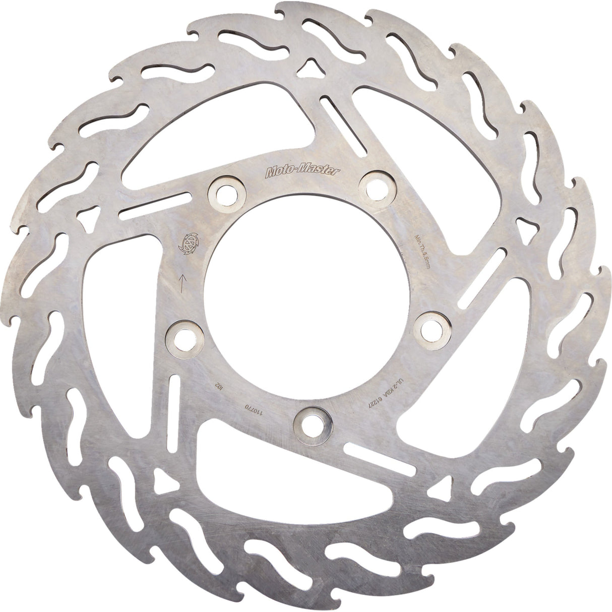 Moto-Master Brake Rotors Rear Flame - 110770-PU For Harley Sportster 2006-2017