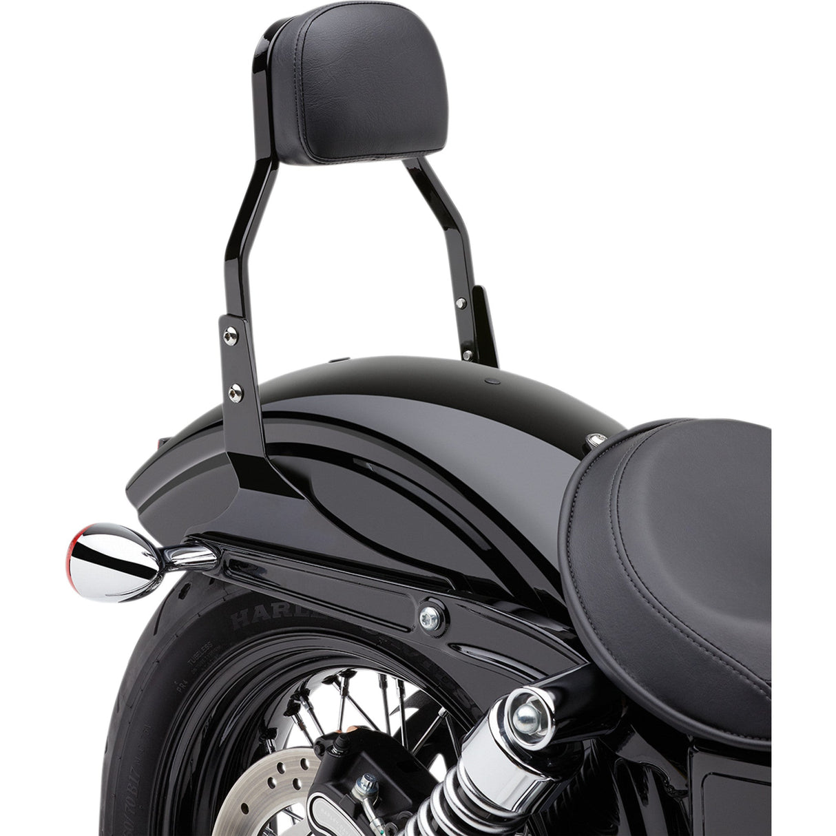COBRA 1501-0452 602-1101B Square Sissy Bar - Mini Sissy Bar - Black - Softail