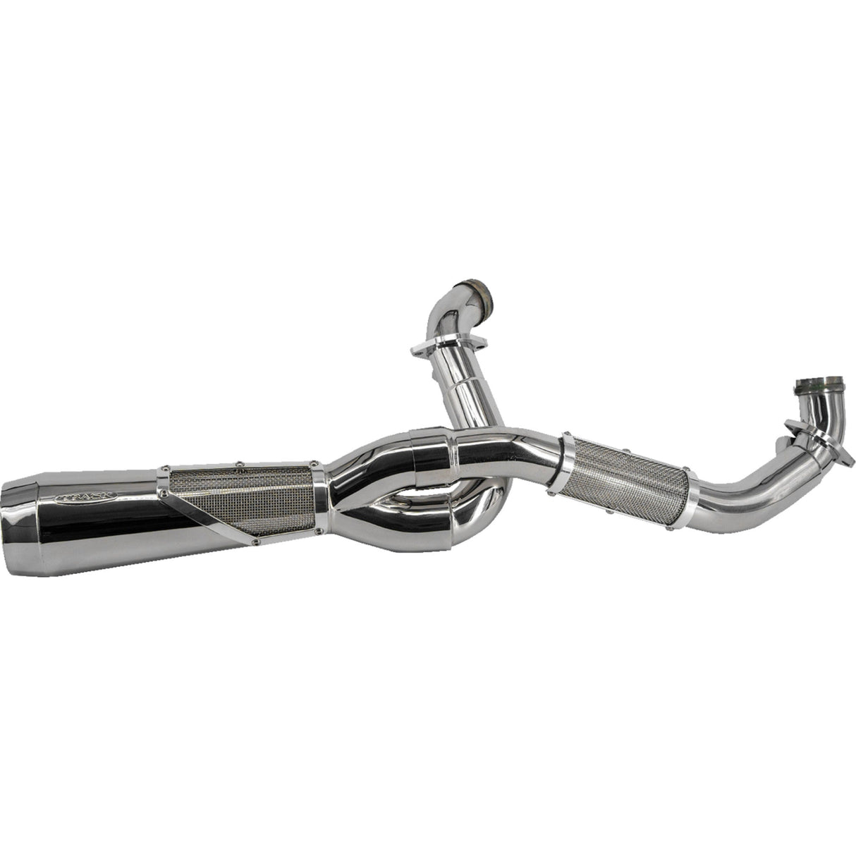 Trask 2-Into-1 Big Sexy Exhaust System Brushed Stainless Steel - TM-5110 For Harley Touring 2017-2026