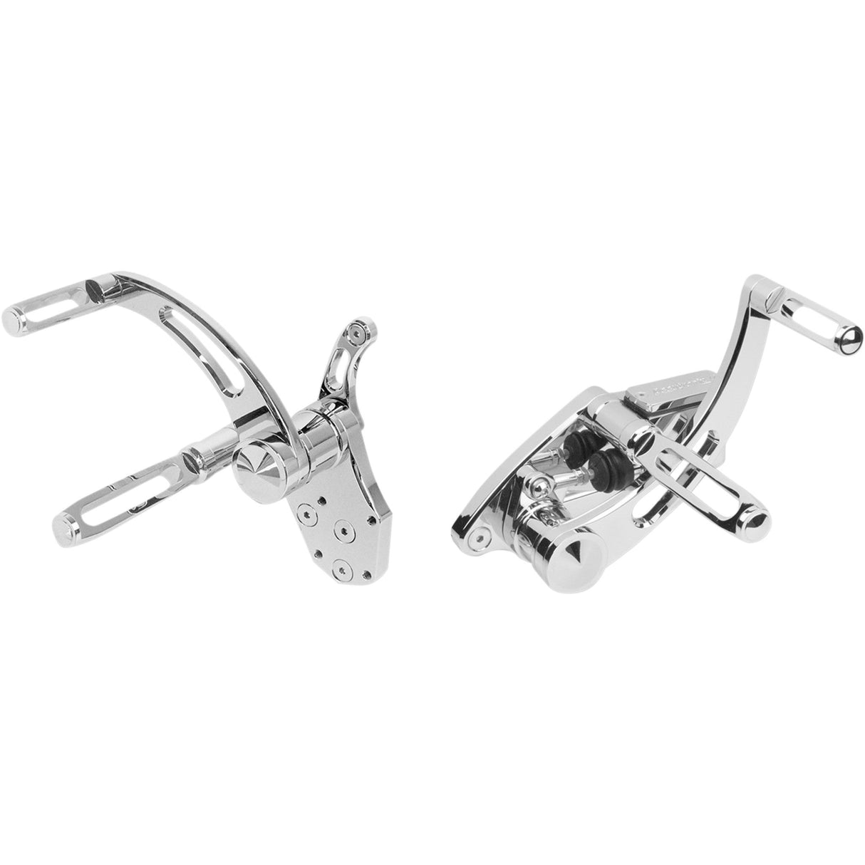 ACCUTRONIX DS-243451 FC103-SSC Forward Controls with Master Cylinder Forward Control - Slotted - Chrome