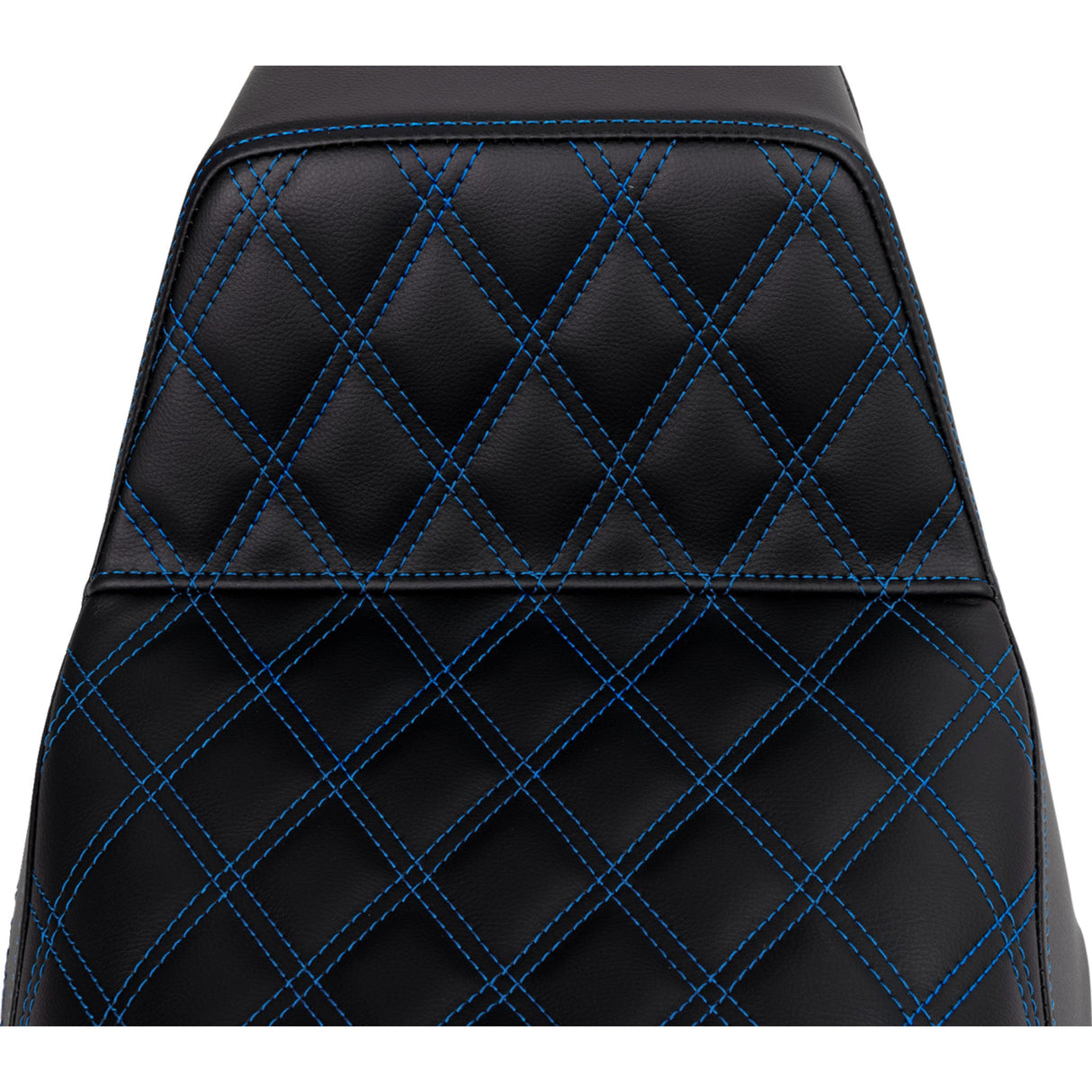 Saddlemen Lattice Stitch Step-Up Seat Front Blue Stitch - 808-07B-17201 For Harley Touring 2008-2023