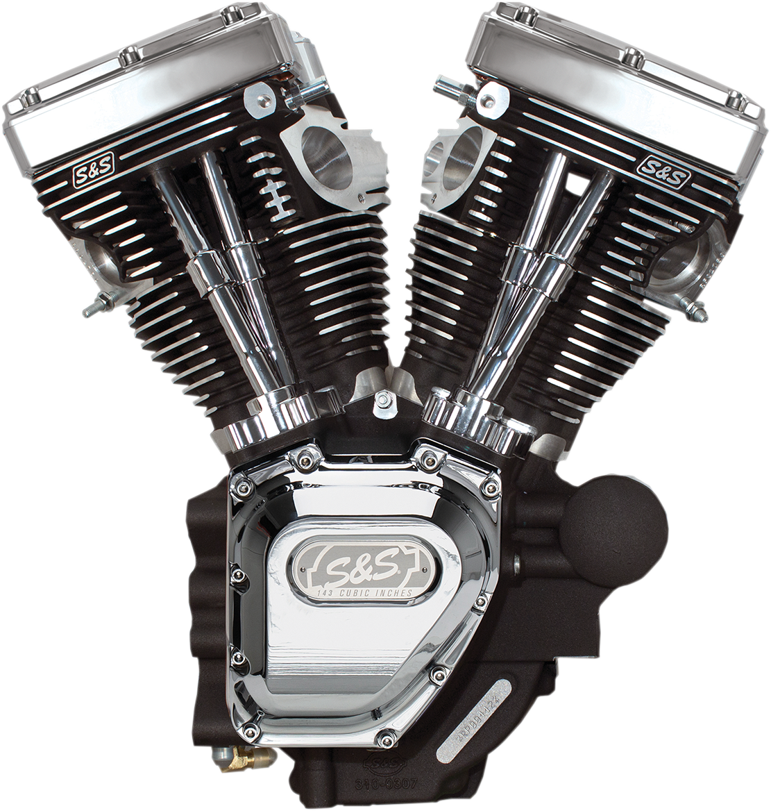 T143 Long Block Engine - Black - Touring | Dyna - 0901-0245