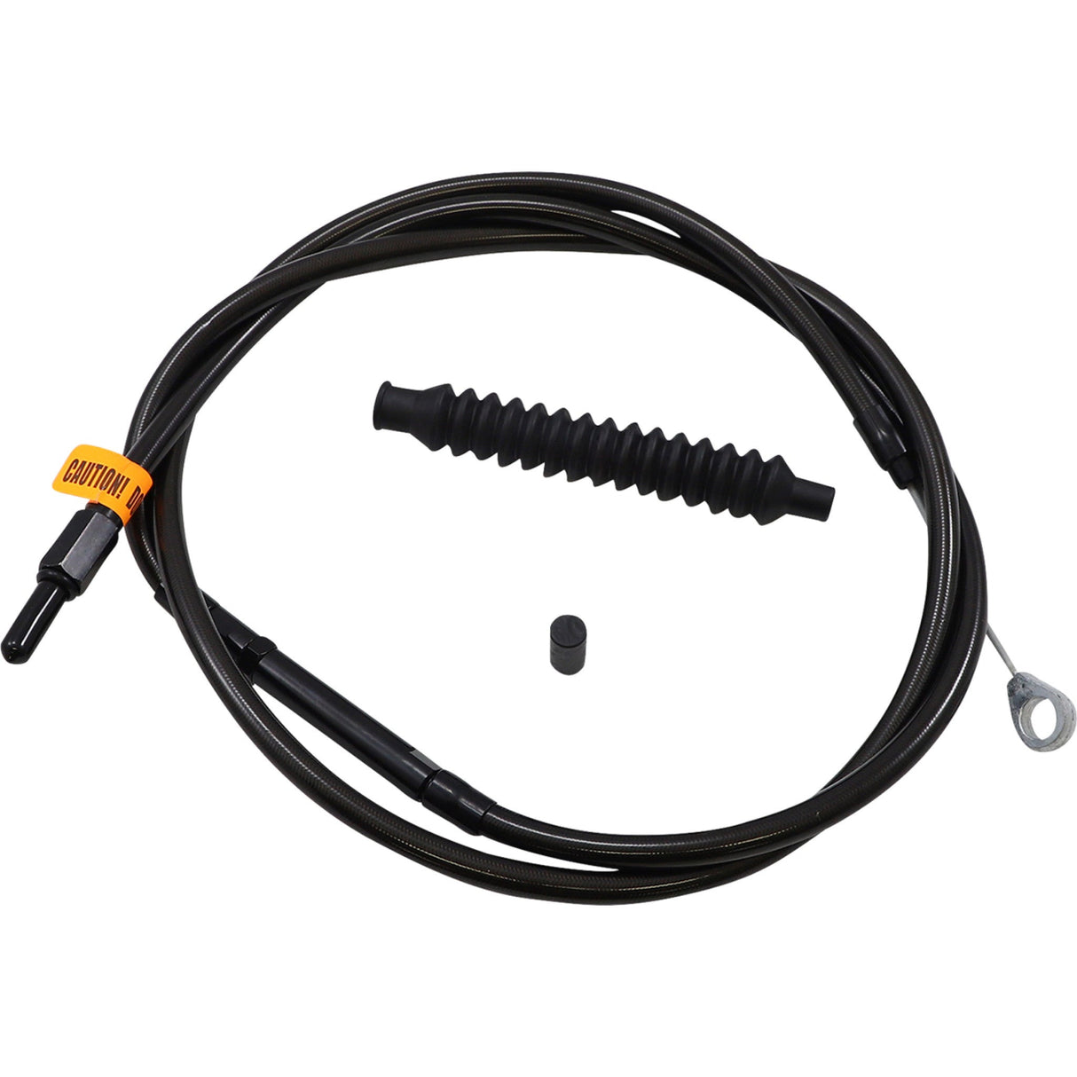 LA Choppers Midnight Braided Clutch Cable 12"-14" Ape Hanger Handlebars - LA-8005C13M For Harley Touring 1996-2007