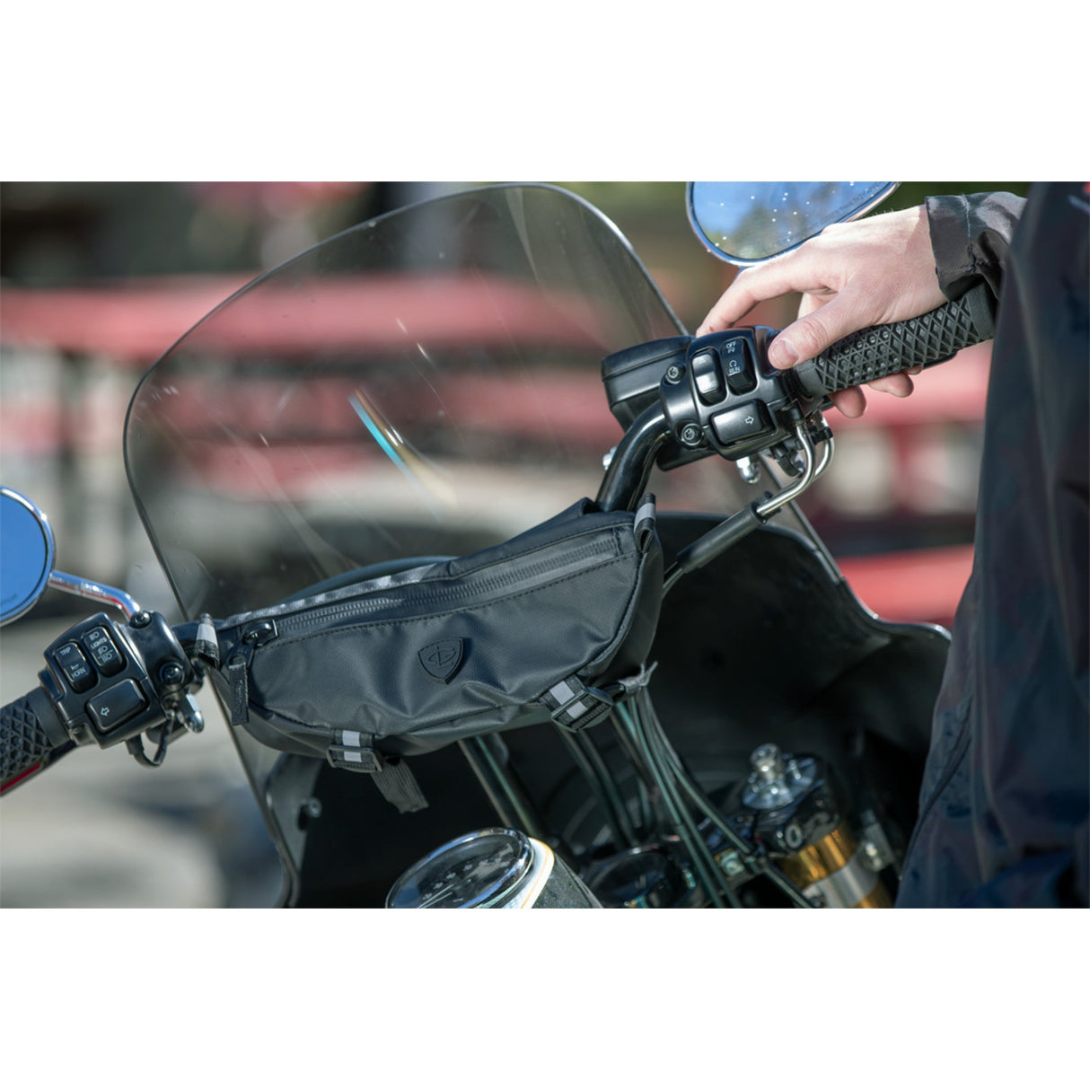 NELSON RIGG 3510-0174 GLHB-S Greg Lutzka Signature Universal Handlebar Bag Greg Lutzka Signature Handlebar Bag - Black