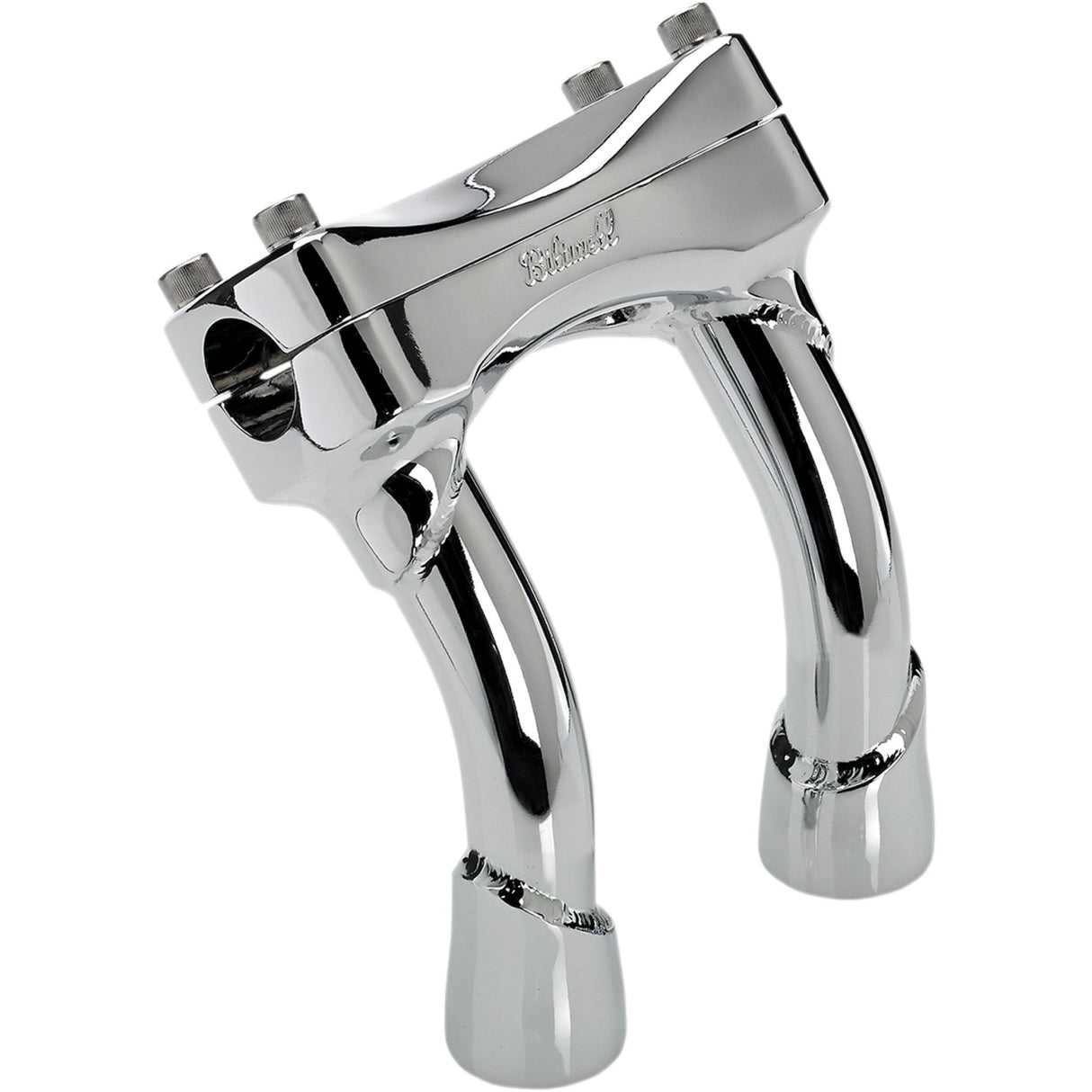 BILTWELL Murdock Handlebar Riser Risers - Pullback Chrome