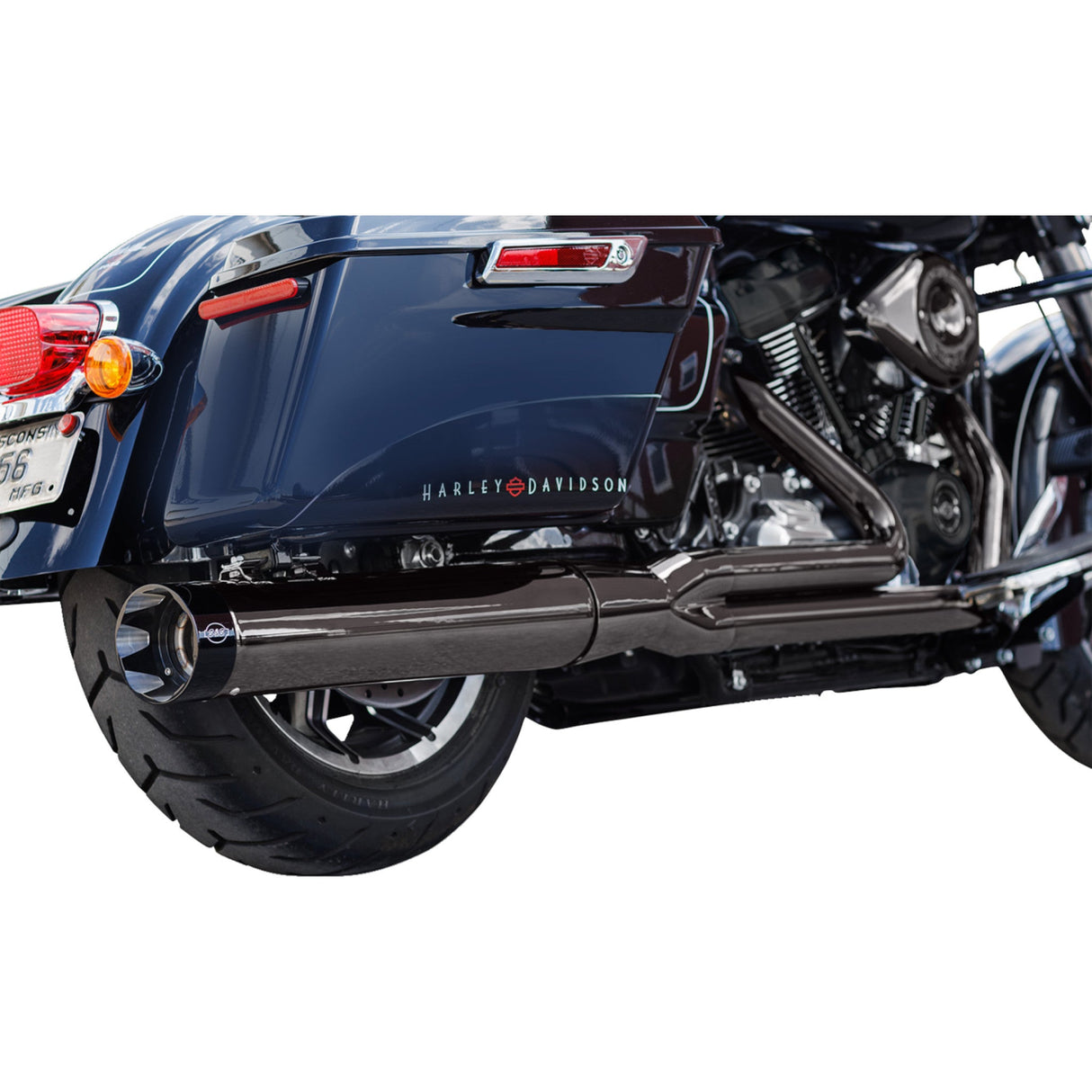 S&S Cycle 2-Into-1 Sidewinder® Exhaust System Race Only - 550-1087 For Harley Touring 2017-2023