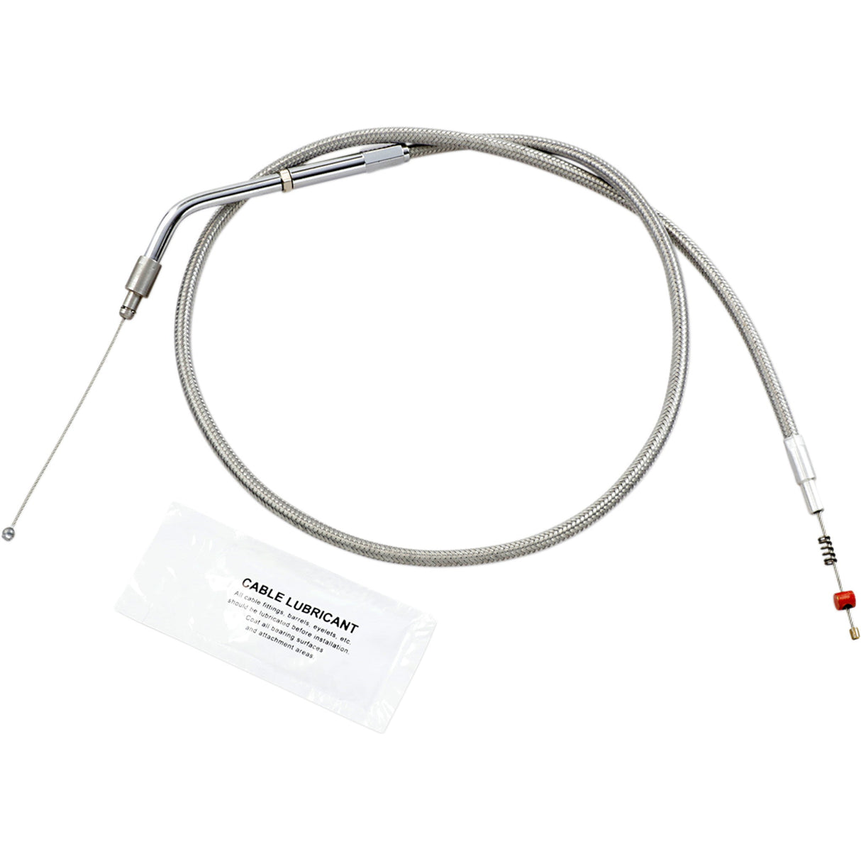 Barnett Stainless Steel Throttle Idle Cable - 102-30-40021 For Harley Sportster 1996-2006