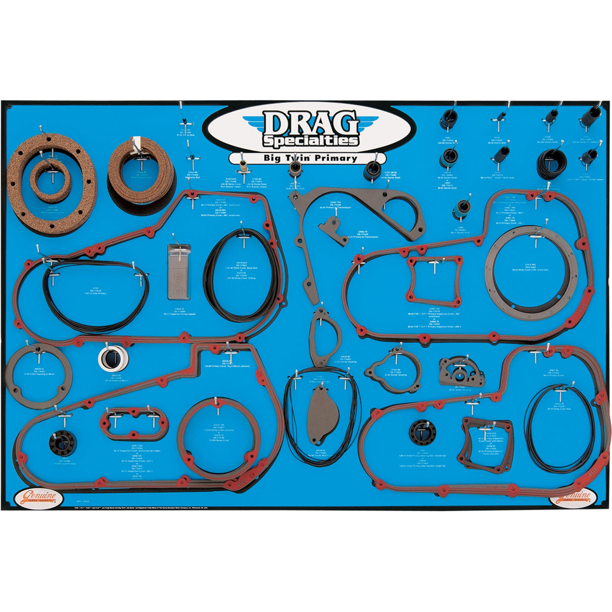 Drag Specialties Display Board - 9903-0101 For Harley Motorcycles 1936-2006