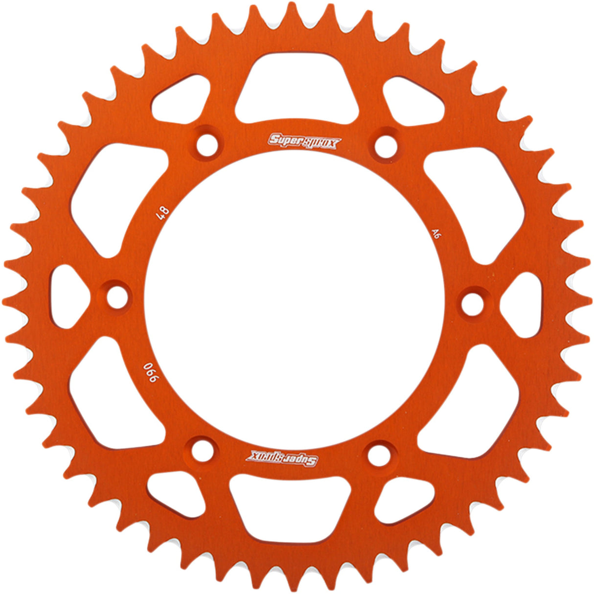 Supersprox Aluminum Sprocket - RAL-990-48-ORG For KTM EXC 200 / 620 / XC 300 1998-2005 | Husaberg Dirt Bikes 2004-2008