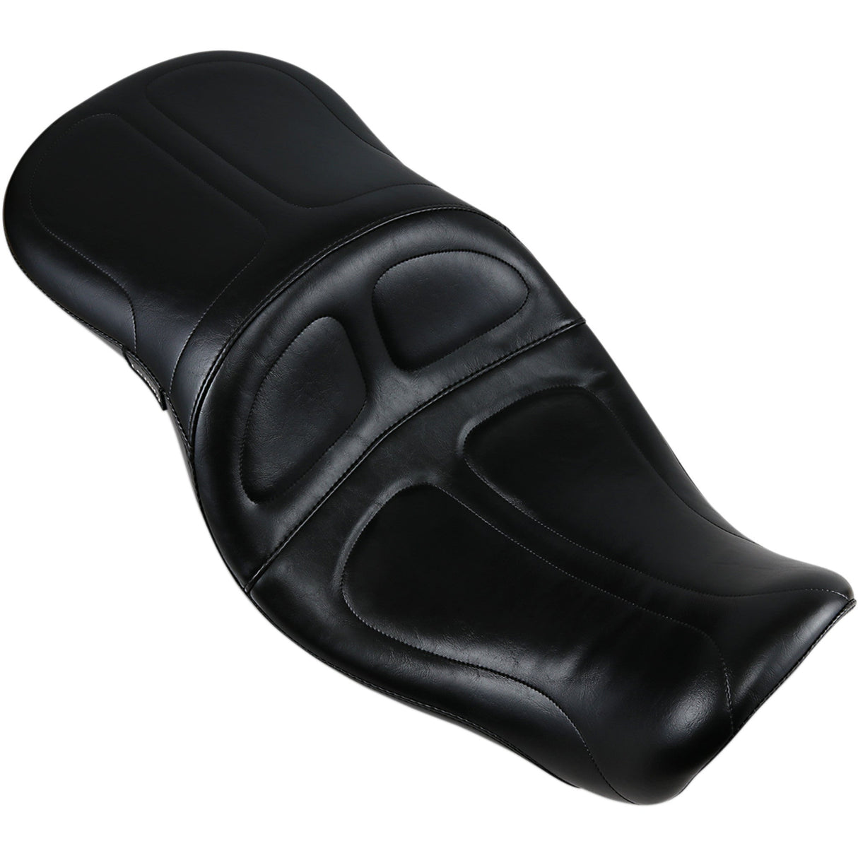 LePera Maverick Seat Without Backrest Stitched Black - LK-970 For Harley Motorcycles 2006-2017