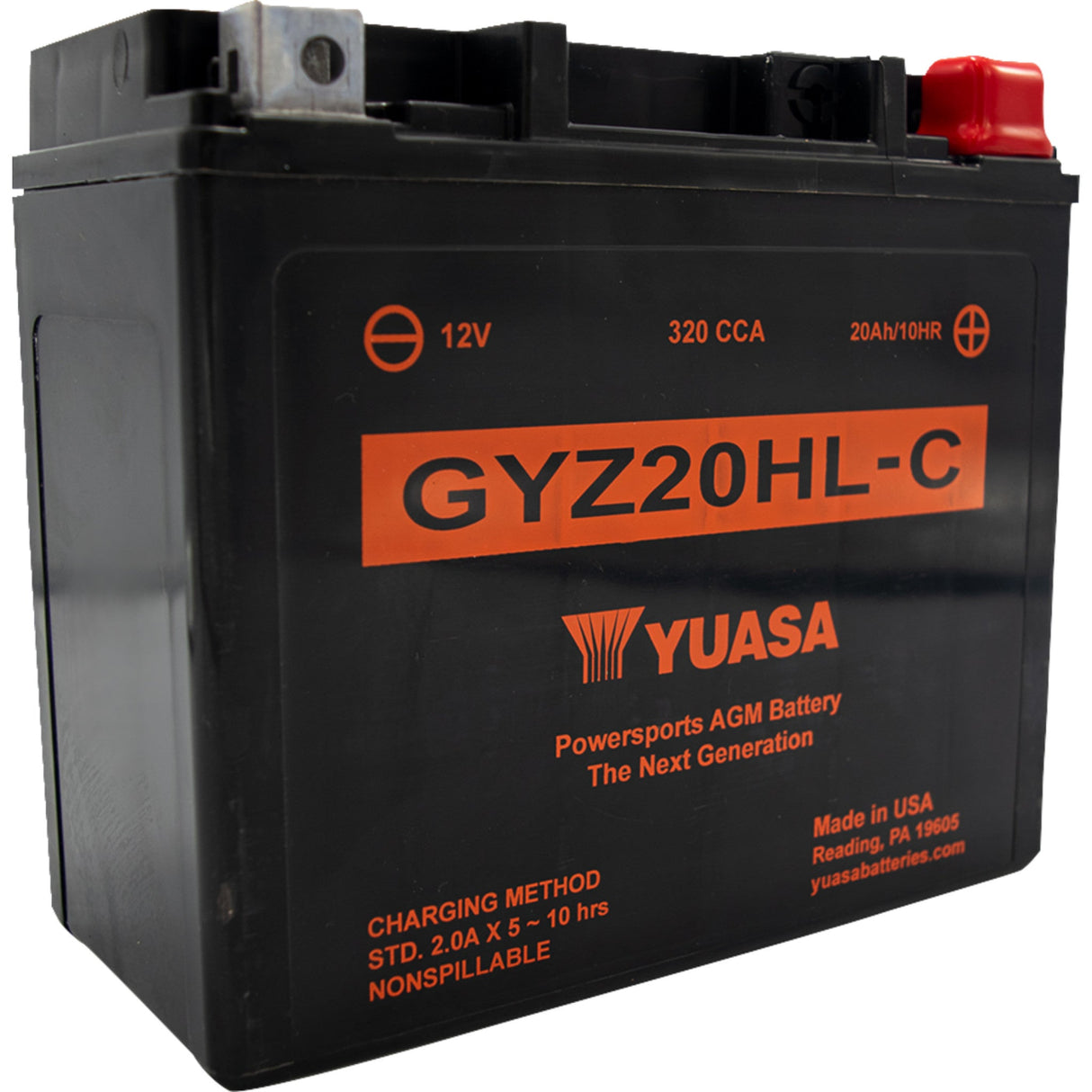 YUASA 2113-0975 YUAM720GHC GYZ Factory-Activated AGM Maintenance-Free Battery AGM Battery - GYZ20HLC