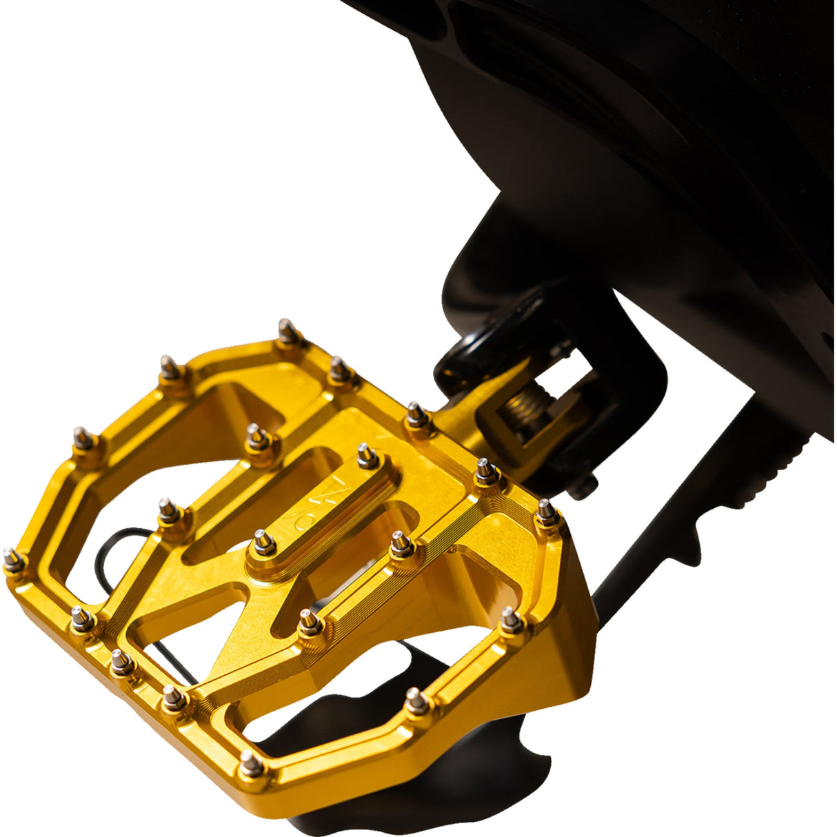 Thrashin Supply CO. Mini Aggressor Floorboards Gold Rear - TSC-2031-5-D For Harley Motorcycles 1972-2025