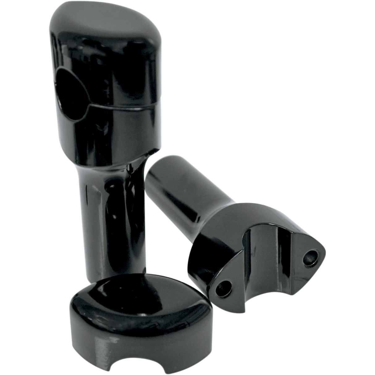 LA CHOPPERS 0602-0508 LA-7406-04B Hefty Handlebar Riser for 1-1/4" Handlebars Risers - Hefty Smooth - 4" - Black
