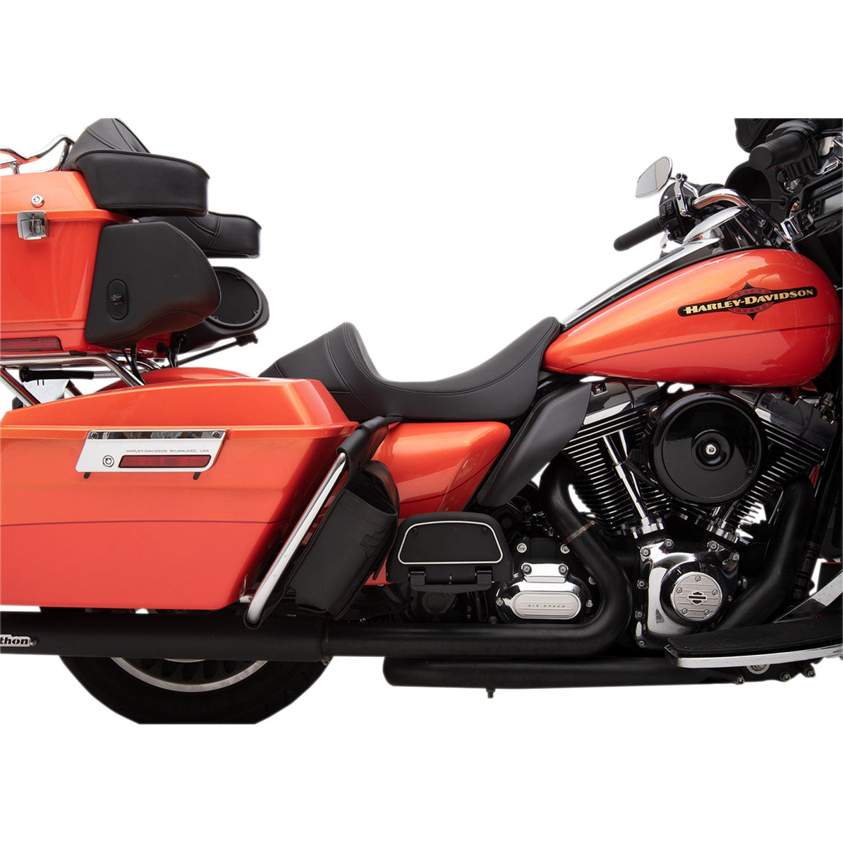 Drag Specialties Low-Profile Seat - 0801-1250 For Harley Touring 2008-2023