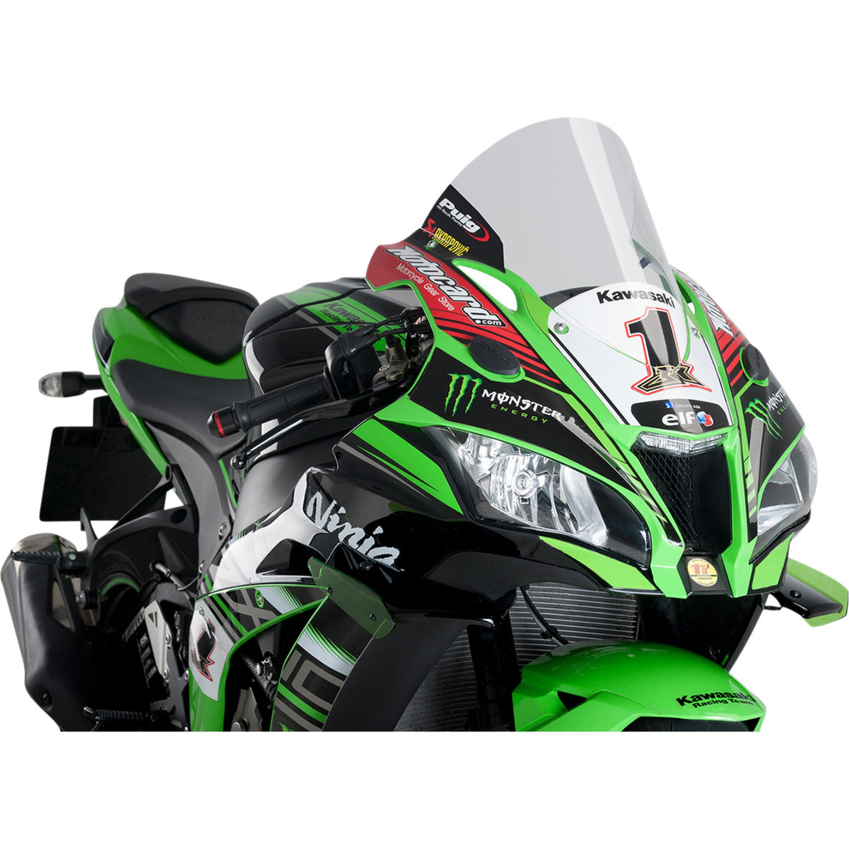 Puig Hi-Tech Parts Z-Racing Windshield - 9849W Kawasaki Ninja 2016-2020