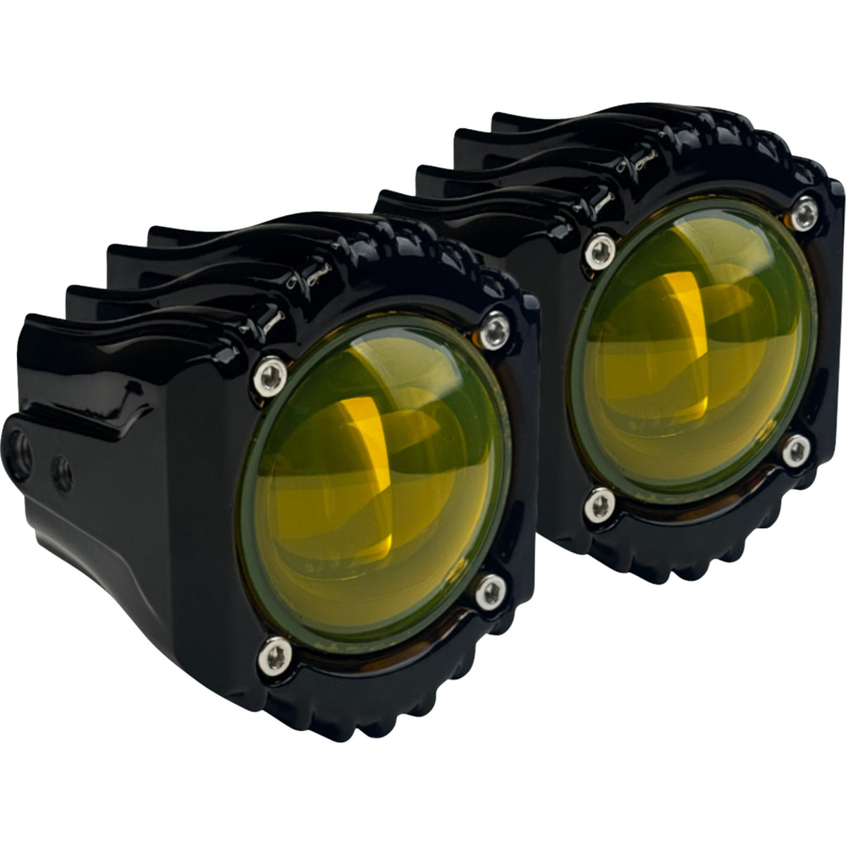 CUSTOM DYNAMICS 2001-3098 SD-FOG-6Y Shark Demon® High Performance LED Fog Lights Fog Light - Selective Yellow - Harley-Davidson®