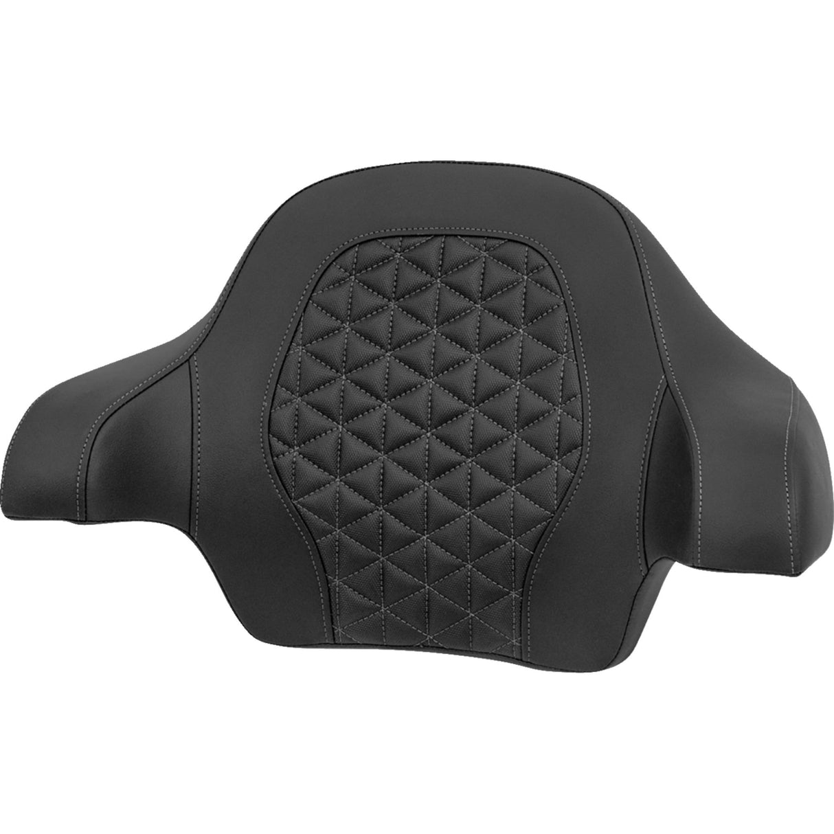 SADDLEMEN 0801-2250 814-07-21102 Tour-Pak® Passenger Pad tri-gripper - gray stitch - flh/flt '14-'25