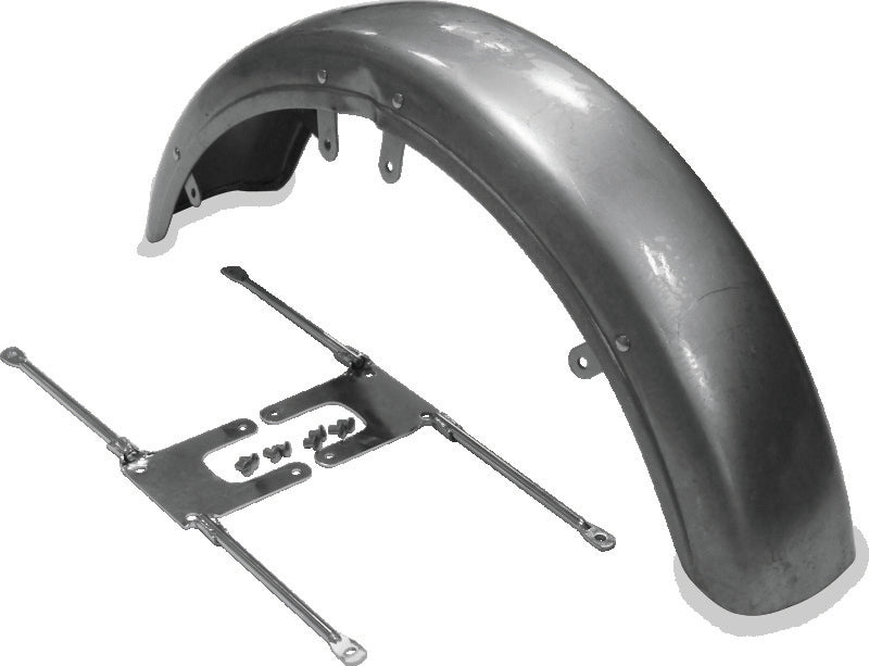 Bikers Choice 488759 73-86 FX XL 82-94 FXR Front Fender W/chrome Brackets Replaces H-D 59007-73A 59111-74
