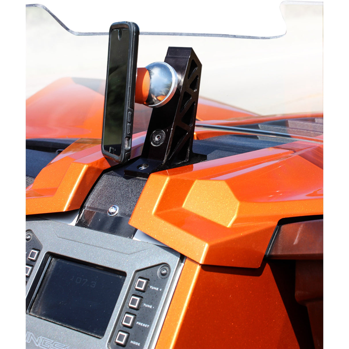 KLOCK WERKS 0636-0102 KWD-06-0393 iOmounts™ Device Mount Handlebar Mount - iOmount™ - Slingshot - Black