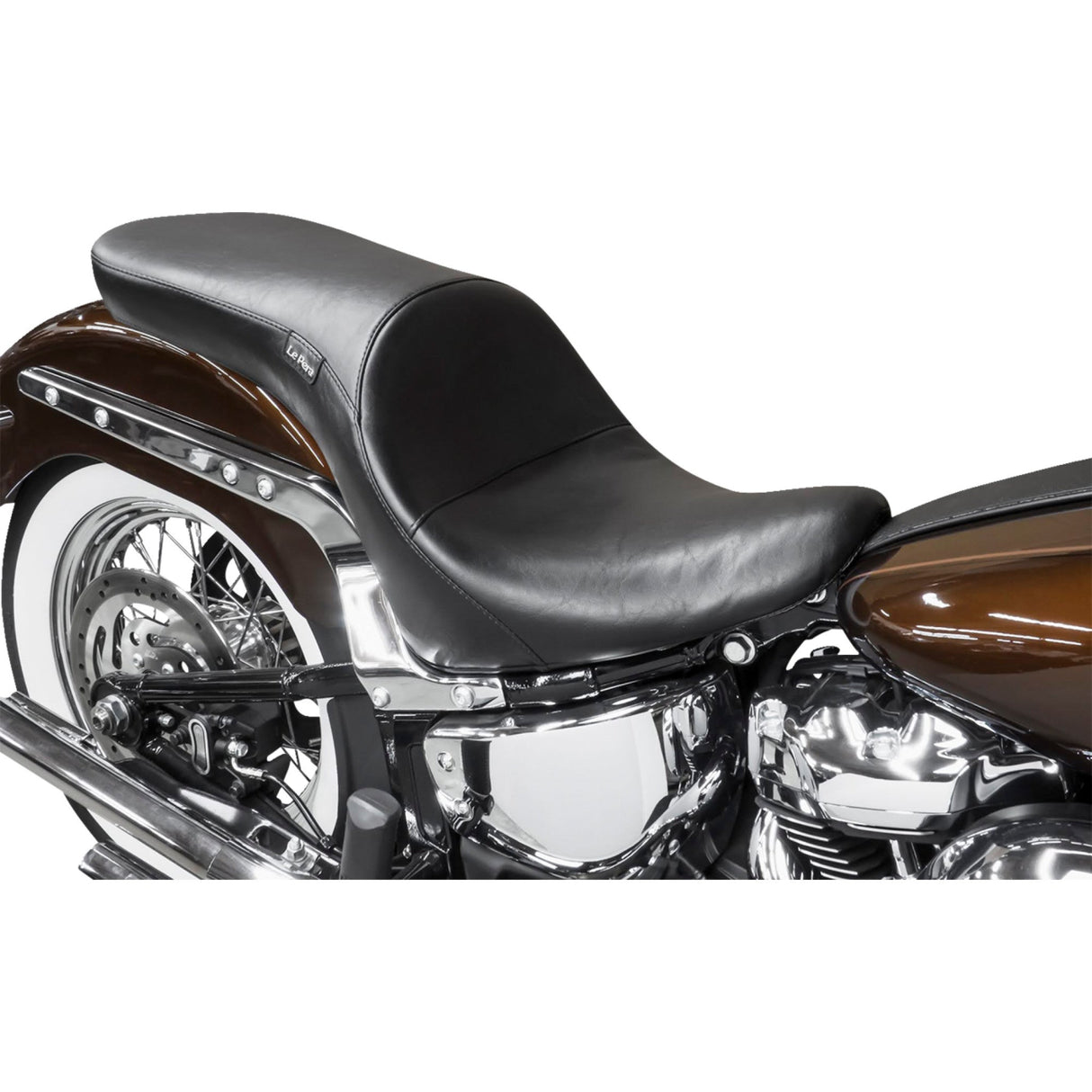 LePera Maverick Seat Stitched Black FL FX - LYR-910 For Harley Softail 2018-2025