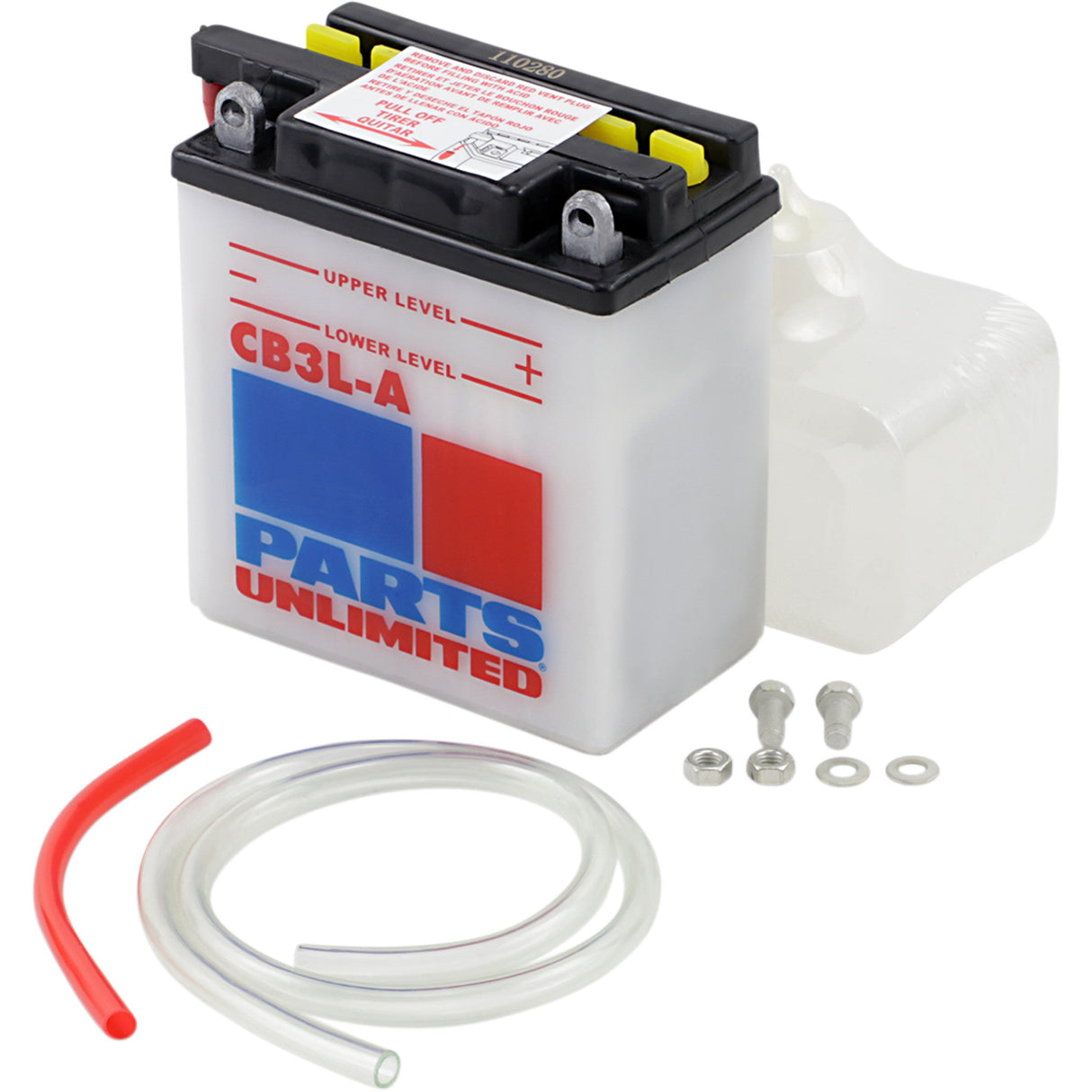 PARTS UNLIMITED 2113-0154 Heavy-Duty 12v Battery Kit Battery - YB3L-A