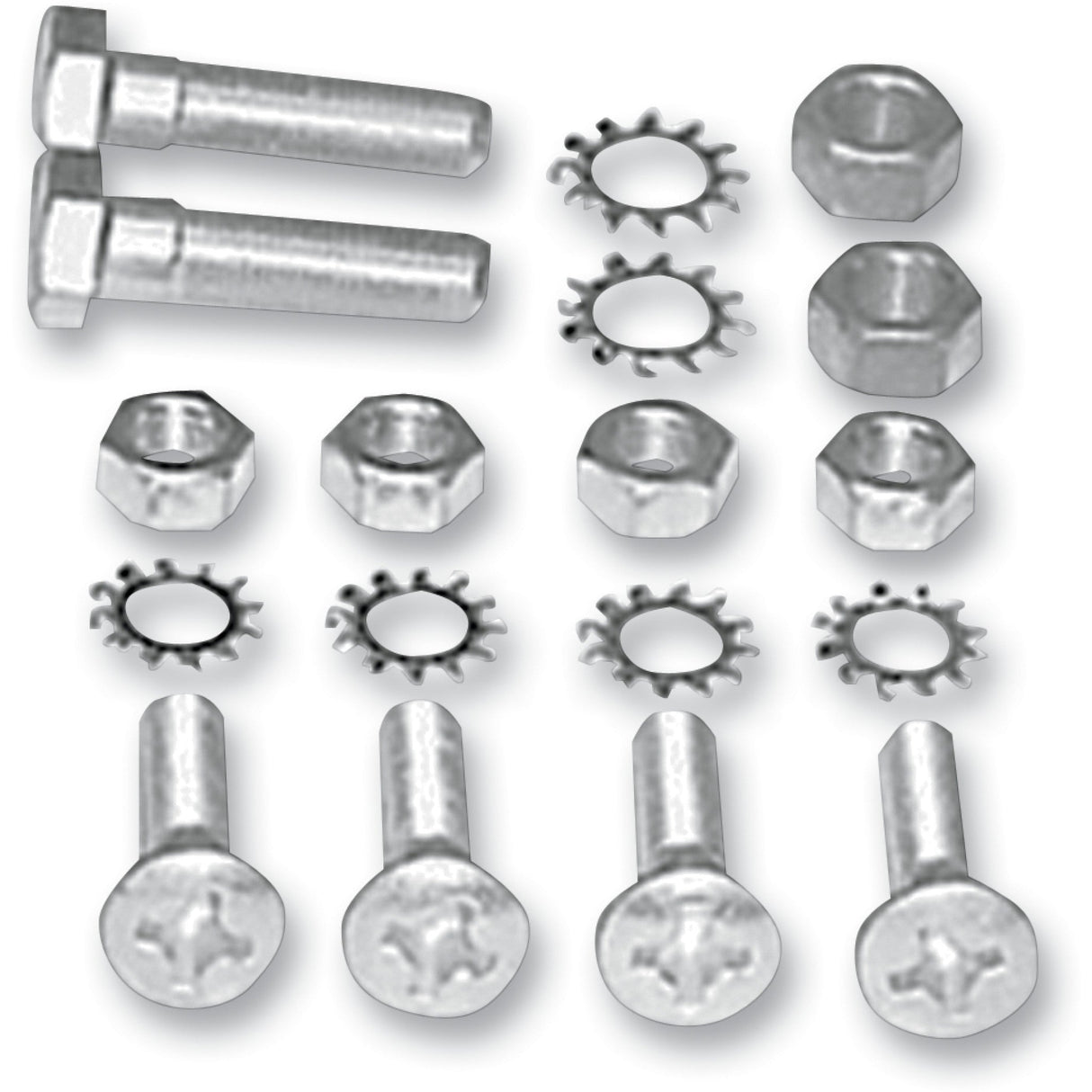 Colony Rear Fender Mounting Hardware Kit Fender Rear Cadmium - 2665-18 For Harley Sportster 1959-1978
