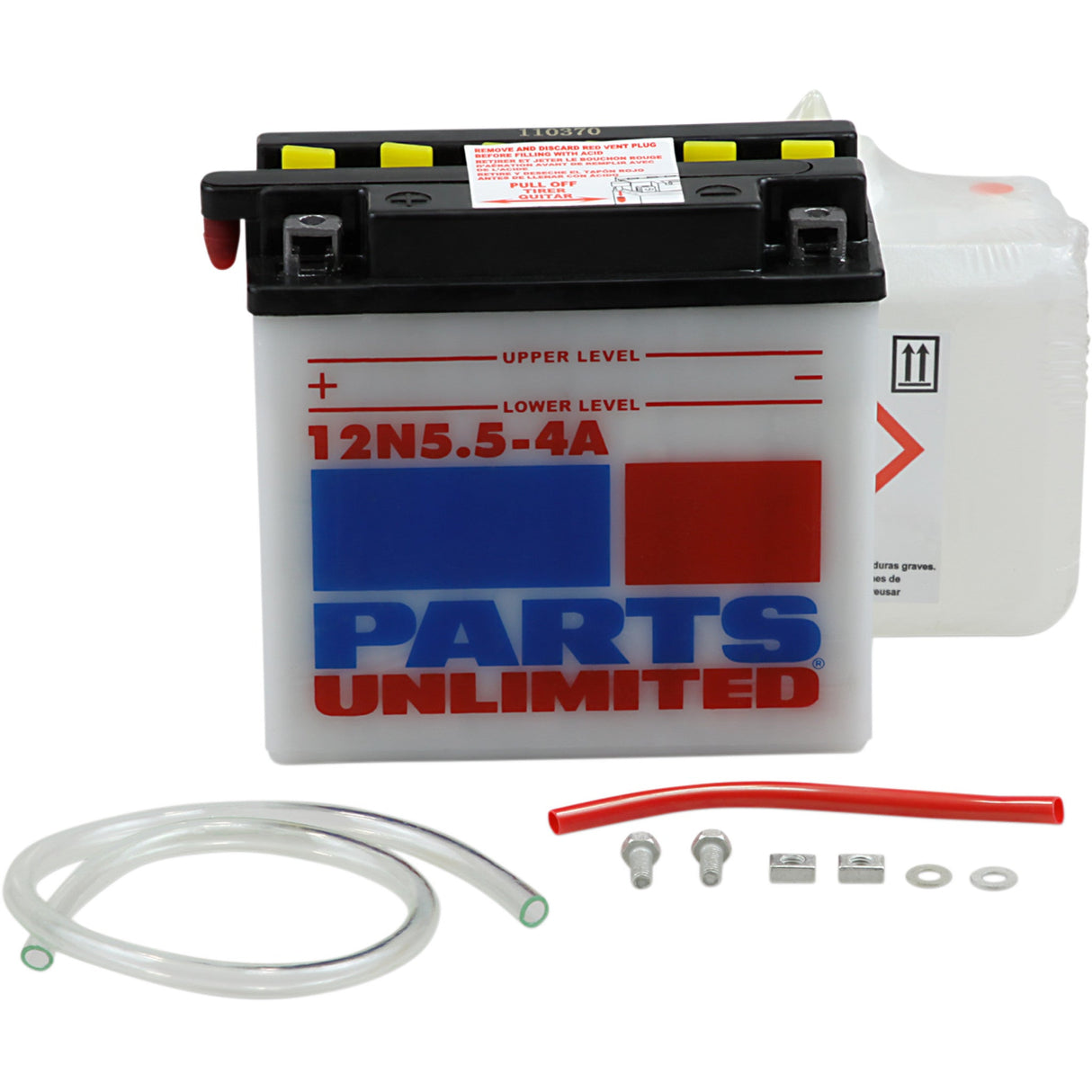 PARTS UNLIMITED 2113-0143 Conventional Battery Kit Battery - 12N5.5-4A