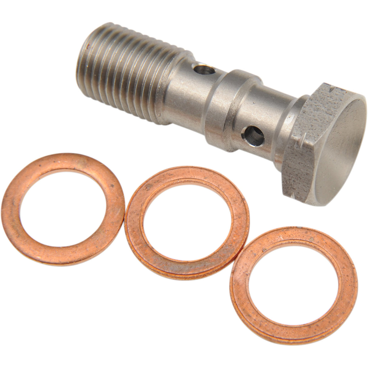 GOODRIDGE 993-03-31C P993-03-31C Banjo Bolt 600 Series Banjo Bolt - M10 x 1.0 - Double - Stainless Steel