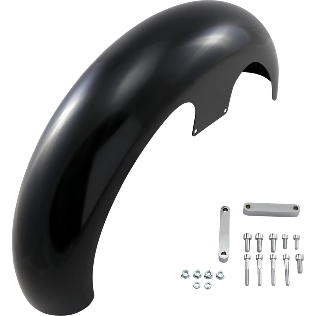 KLOCK WERKS 1402-0388 KWF-04-0469 Tire Hugger Series Front Fender Wrapper Front Fender - Black - Steel - 21"