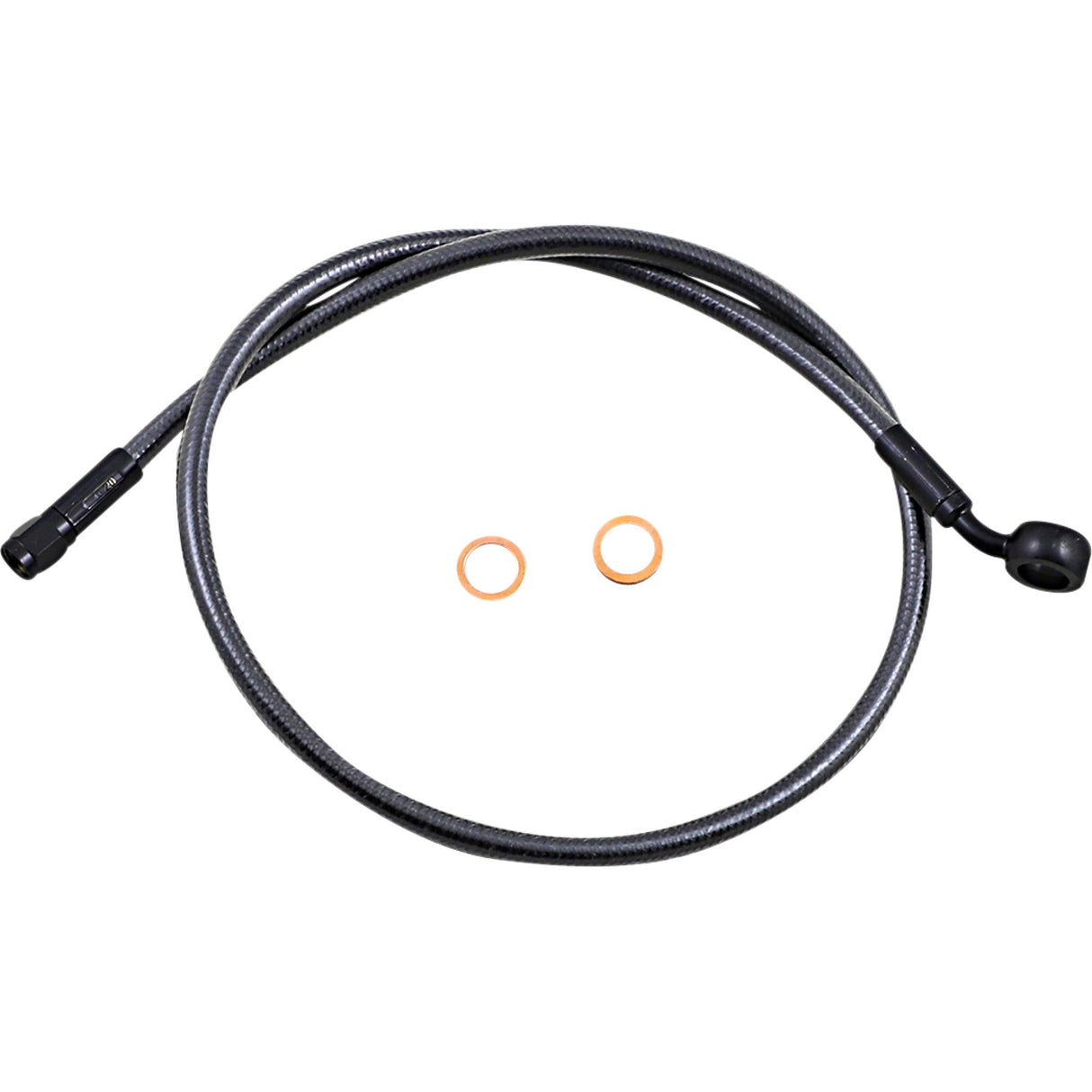MAGNUM SHIELDING 1741-6164 AS478132 Alternate Length Upper Brake Line - 12mm-35° - 32" - Black Pearl