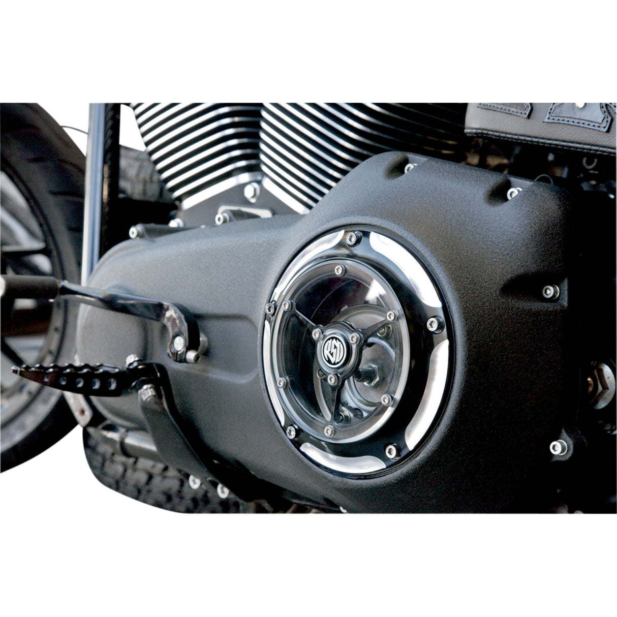 RSD Clarity Derby Cover Contrast Cut™ - 0177-2007-BM For Harley Motorcycles 1999-2016