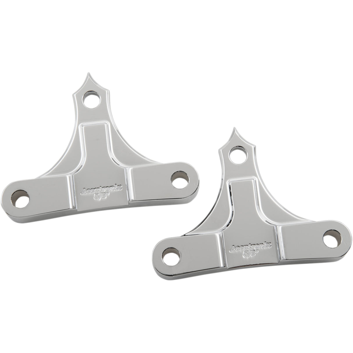 Accutronix Fender Spacers For Hot Bagger Legs Chrome 0.625" Spacer For 6" Width Fender - TFS49-NF5/8C For Harley Touring 2014-2020