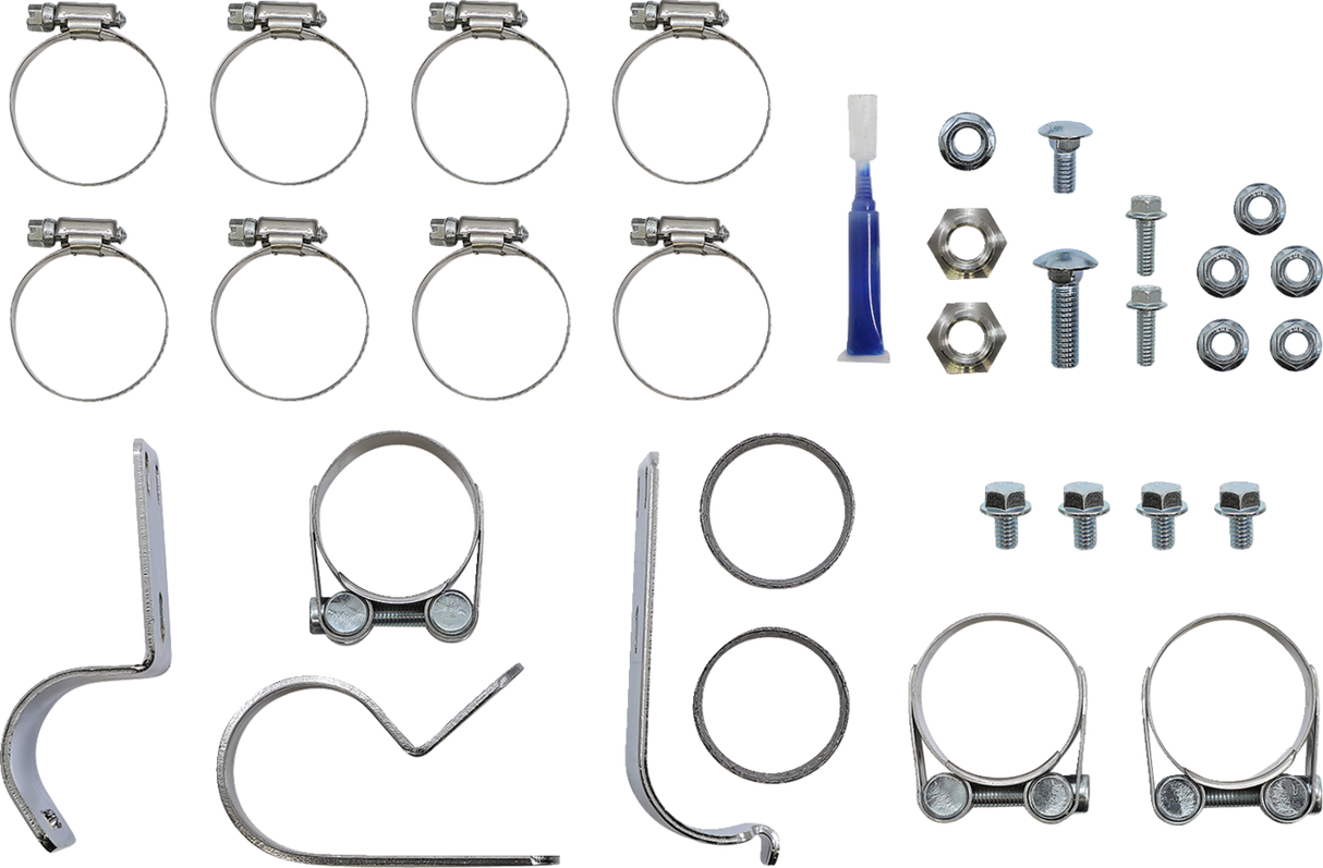 El Dorado Dual Exhaust System - Chrome - Black Tracer - 1800-2524