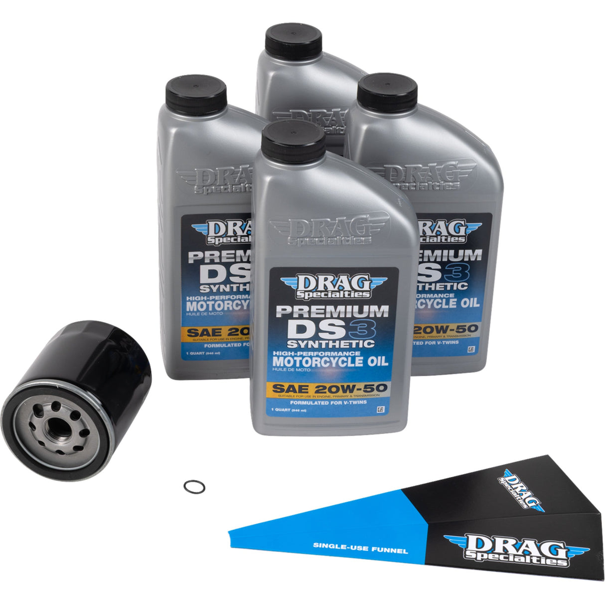 Drag Specialties Oil Change Kit - 3601-1040 For Harley Motorcycles 1999-2017