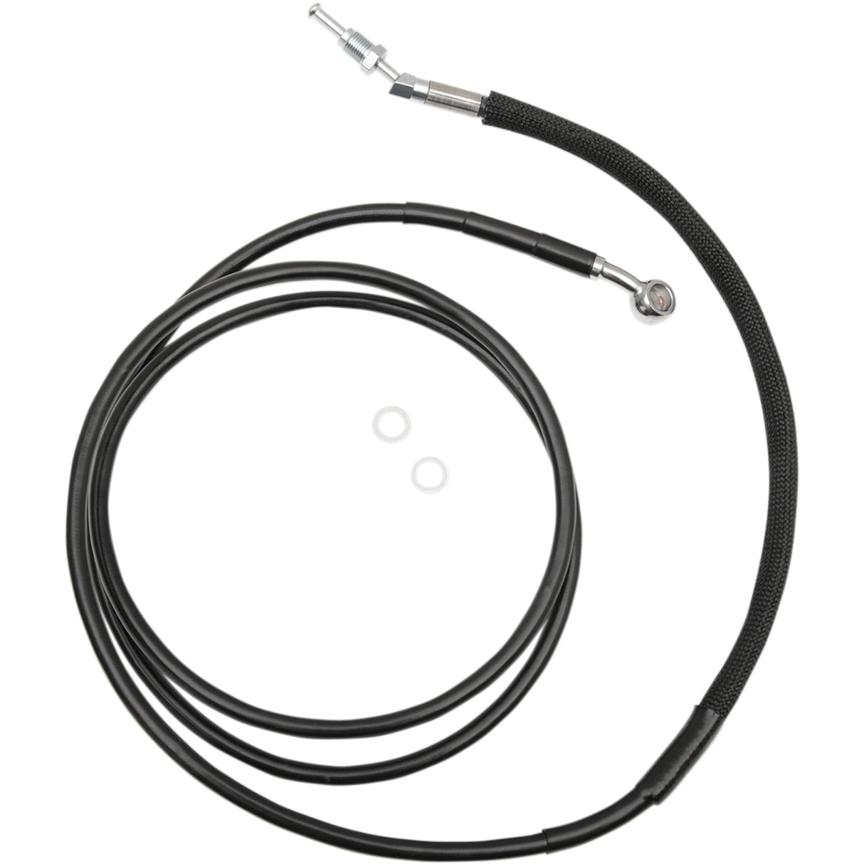 DRAG SPECIALTIES 0661-0042 Stainless Steel Hydraulic Clutch Line Clutch Line - '17-'19 FLTRU, '20-'21 FLTRK