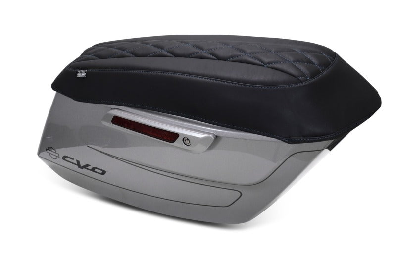 Mustang Motorcycle Mustang CVO Road Glide (ST) Deluxe Diamond Saddlebag Lid Covers - 88470SB For Harley Touring 2023-2026