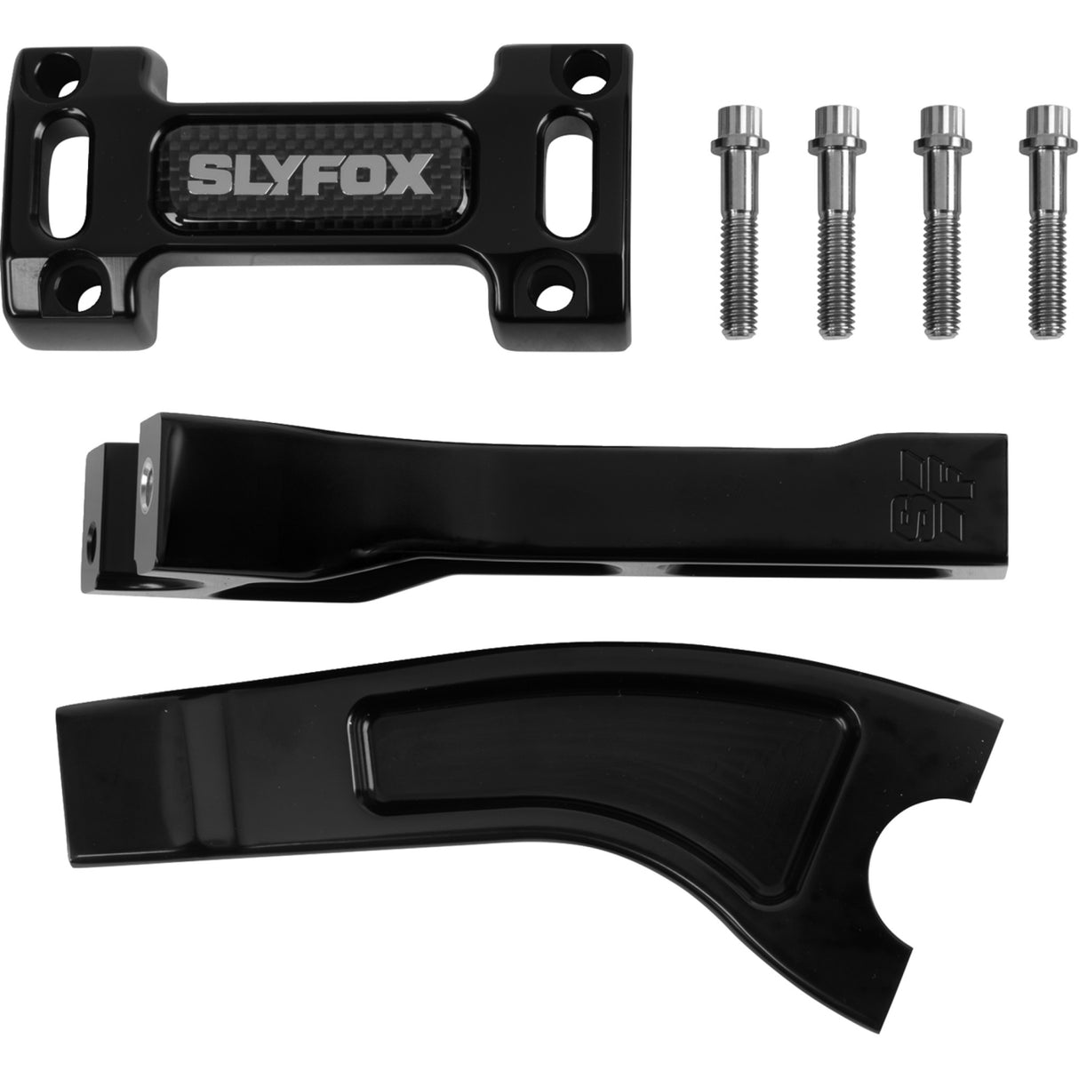 SLYFOX 0602-1541 SF-1004-06-B Handlebar Riser Kit pullback - 1-1/8" clamping - 6" rise - black