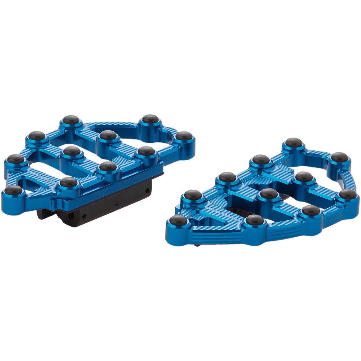 Arlen Ness MX Billet Floorboards Blue - 06-897 For Harley Motorcycles 1980-2026