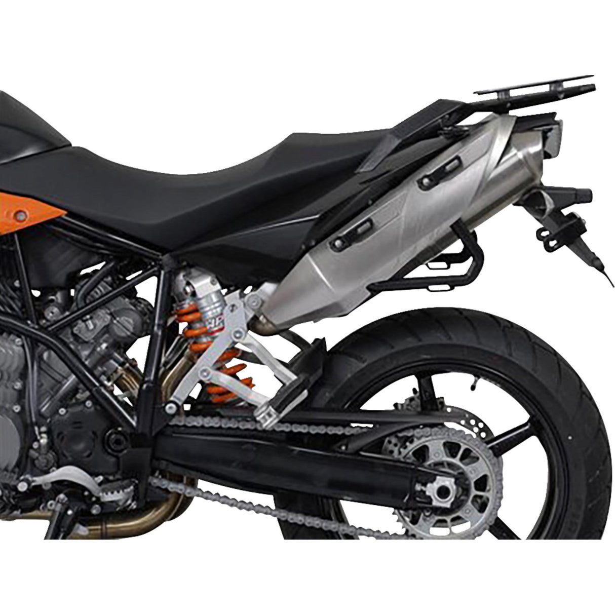 SW-MOTECH 3580-0445 KFT.04.621.70100/S TRAX ADV Aluminum Case System silver - ktm super moto 950/990 '05-'13