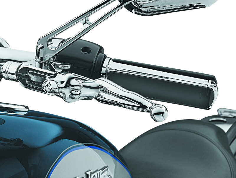 Kuryakyn Silhouette Levers Cable Chrome - 1049 For Harley Touring 1996-2017