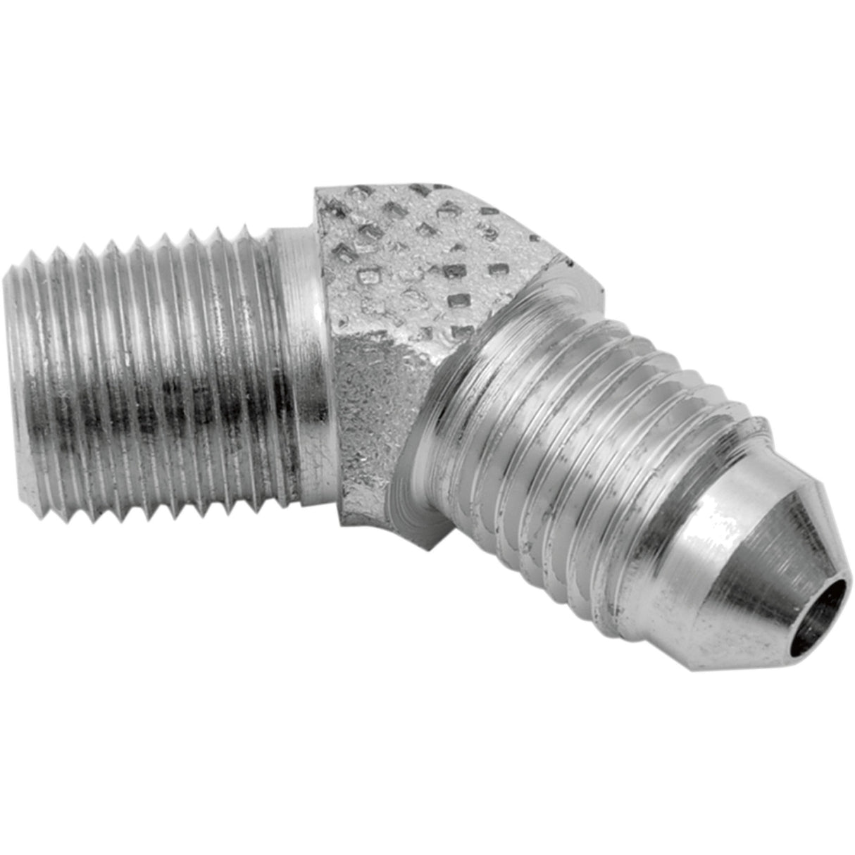 DRAG SPECIALTIES DS098293 Chrome Steel Brake Line Fitting #3 Male Fitting - 1/8" - 45°