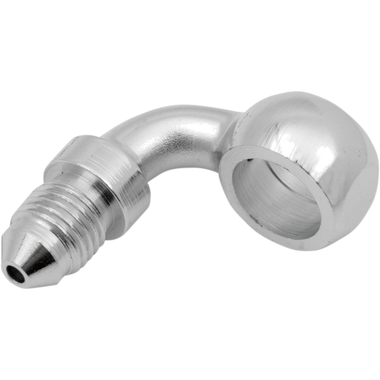 DRAG SPECIALTIES DS098154 Chrome Steel Banjo Fitting Banjo Fitting - 7/16" - 90°