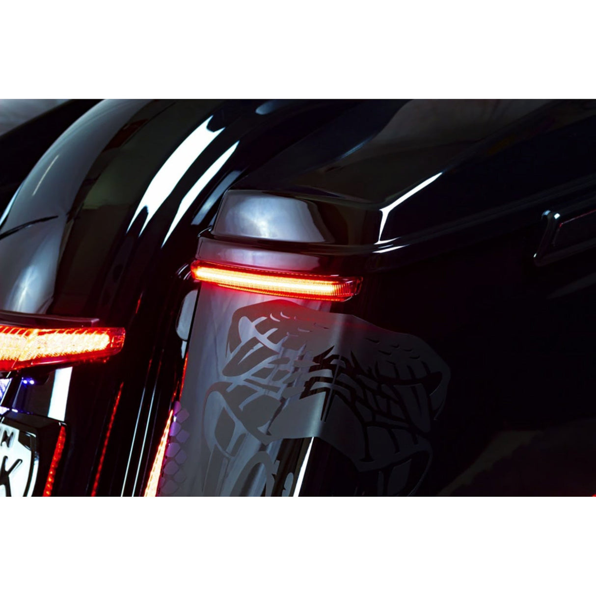 Ciro Bag Blades® Accent Lights Amber Turn Signals Smoke Lens - 40068 For Harley Touring 2014-2024