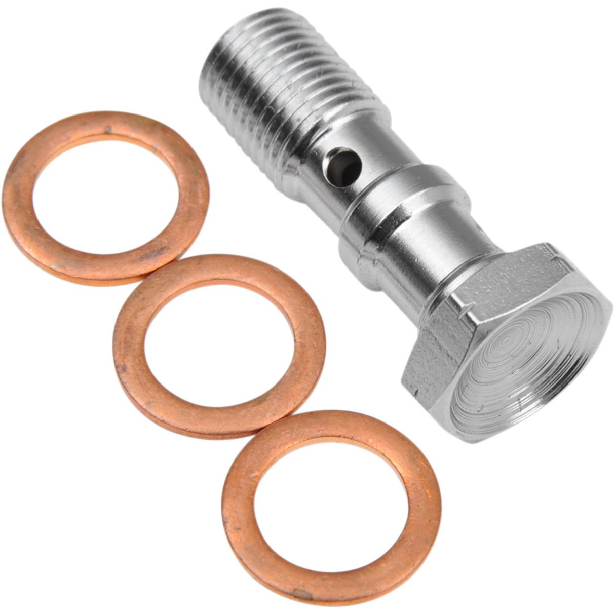 GOODRIDGE 9930331CH P993-03-31CH Banjo Bolt 600 Series Banjo Bolt - M10 x 1.0 - Double - Chrome
